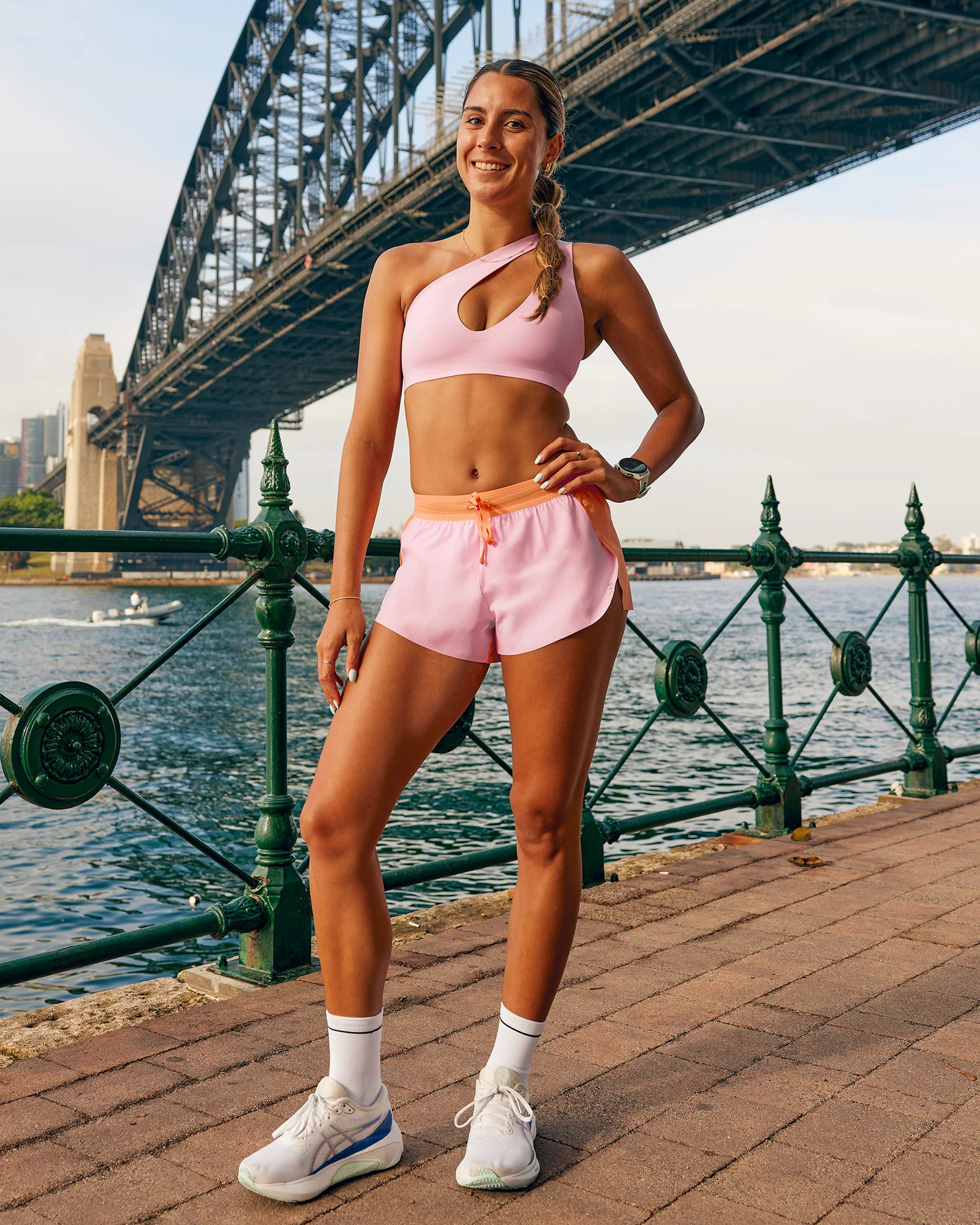 Accelerate 3" Mid-Rise Running Short - Cantaloupe-Marshmallow