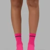 Fast Performance Quarter Socks - Ultra Pink-Black