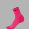 Fast Performance Quarter Socks - Ultra Pink-Black