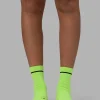 Fast Performance Quarter Socks - Lime Glo-Black