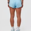 Accelerate 3" Mid-Rise Running Short - Baltic Sea-Off White