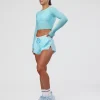 Accelerate 3" Mid-Rise Running Short - Baltic Sea-Off White