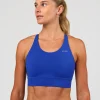 Accelerate Split Strap Sports Bra - Electric Indigo