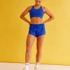 Accelerate Split Strap Sports Bra - Electric Indigo