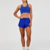 Accelerate Split Strap Sports Bra - Electric Indigo
