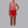 Accelerate 3" Mid-Rise Running Short - Scarlet