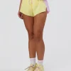 Accelerate 3" Mid-Rise Running Short - Marshmallow-Lemon