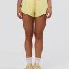 Accelerate 3" Mid-Rise Running Short - Marshmallow-Lemon