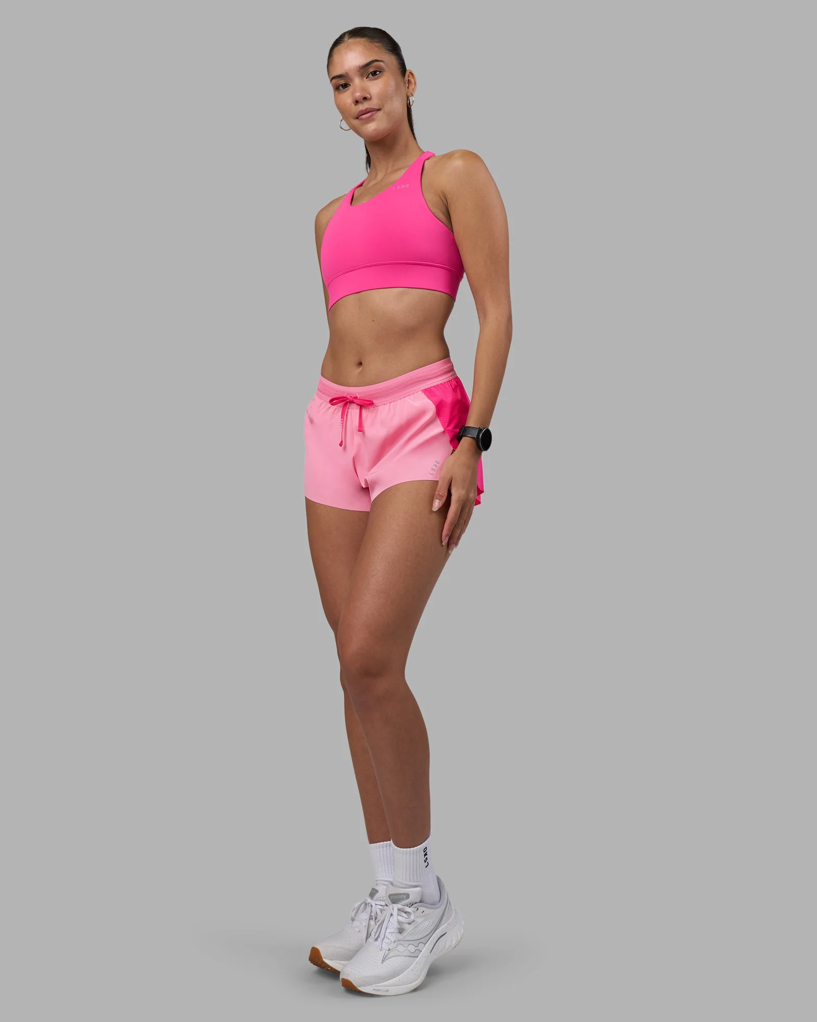 Accelerate 3" Mid-Rise Running Short - Ultra Pink-Candy Pink