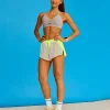 Accelerate 3" Running Short - Lime Glo-Shale Beige