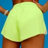Accelerate 3" Running Short - Lime Glo-Shale Beige
