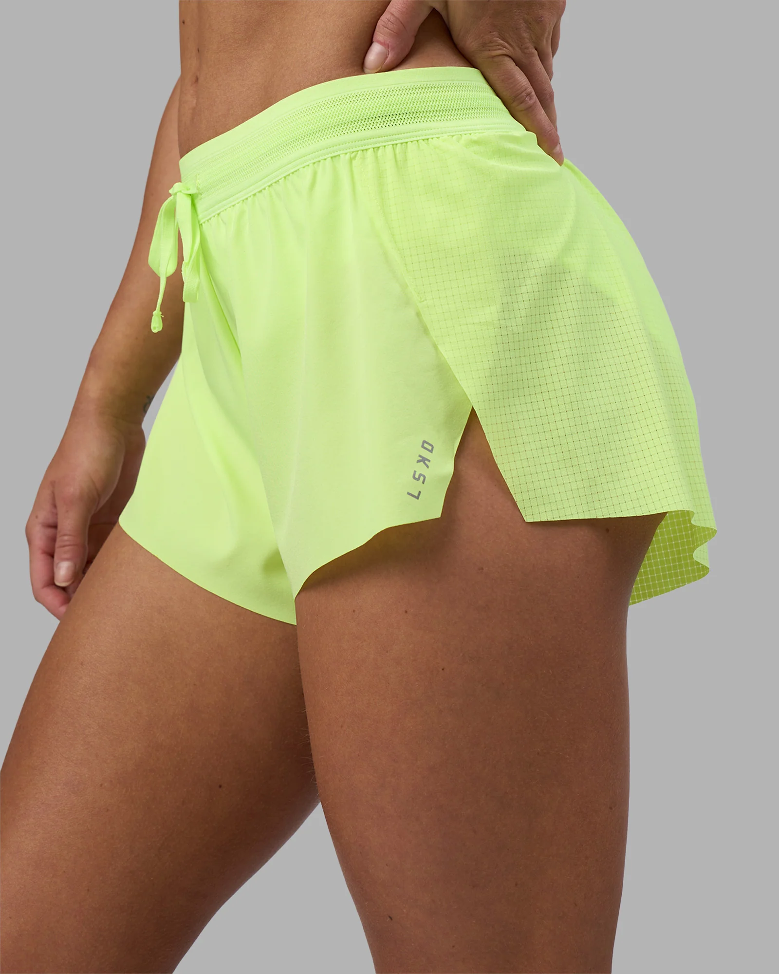 12116-accelerate-3-running-short-lime-glo-9.webp Accelerate 3" Running Short - Lime Glo