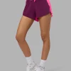 Accelerate 3" High-Rise Running Short - Ultra Pink-Plum Caspia