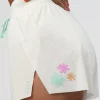 Accelerate 3" High-Rise Running Short - Off White-Floral Sticker