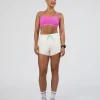 Accelerate 3" High-Rise Running Short - Off White-Floral Sticker