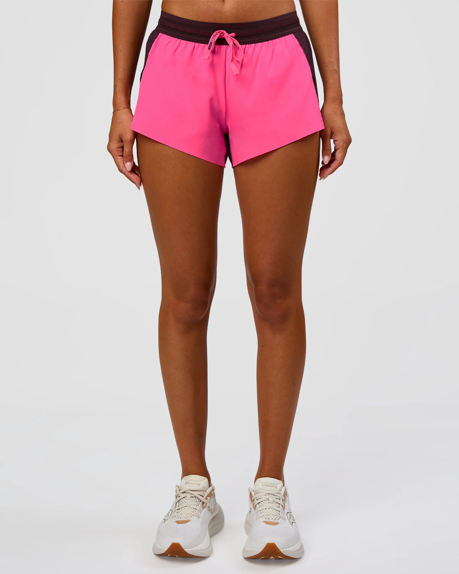 Accelerate 3" Mid-Rise Running Short - Midnight Plum-Sugar Plum