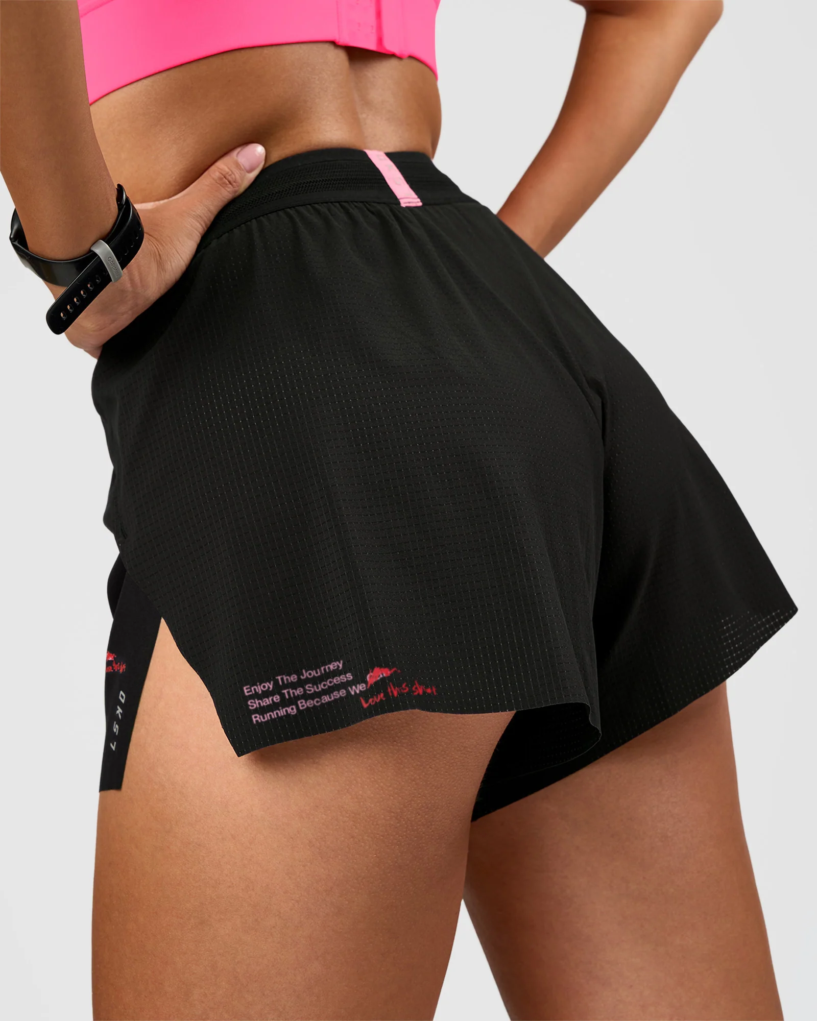 Accelerate 3" High-Rise Running Short - Black-Enjoy The Journey
