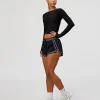 Scrunch Long Sleeve Tee - Black