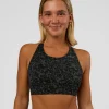 Accelerate Sports Bra - Energy Print Black