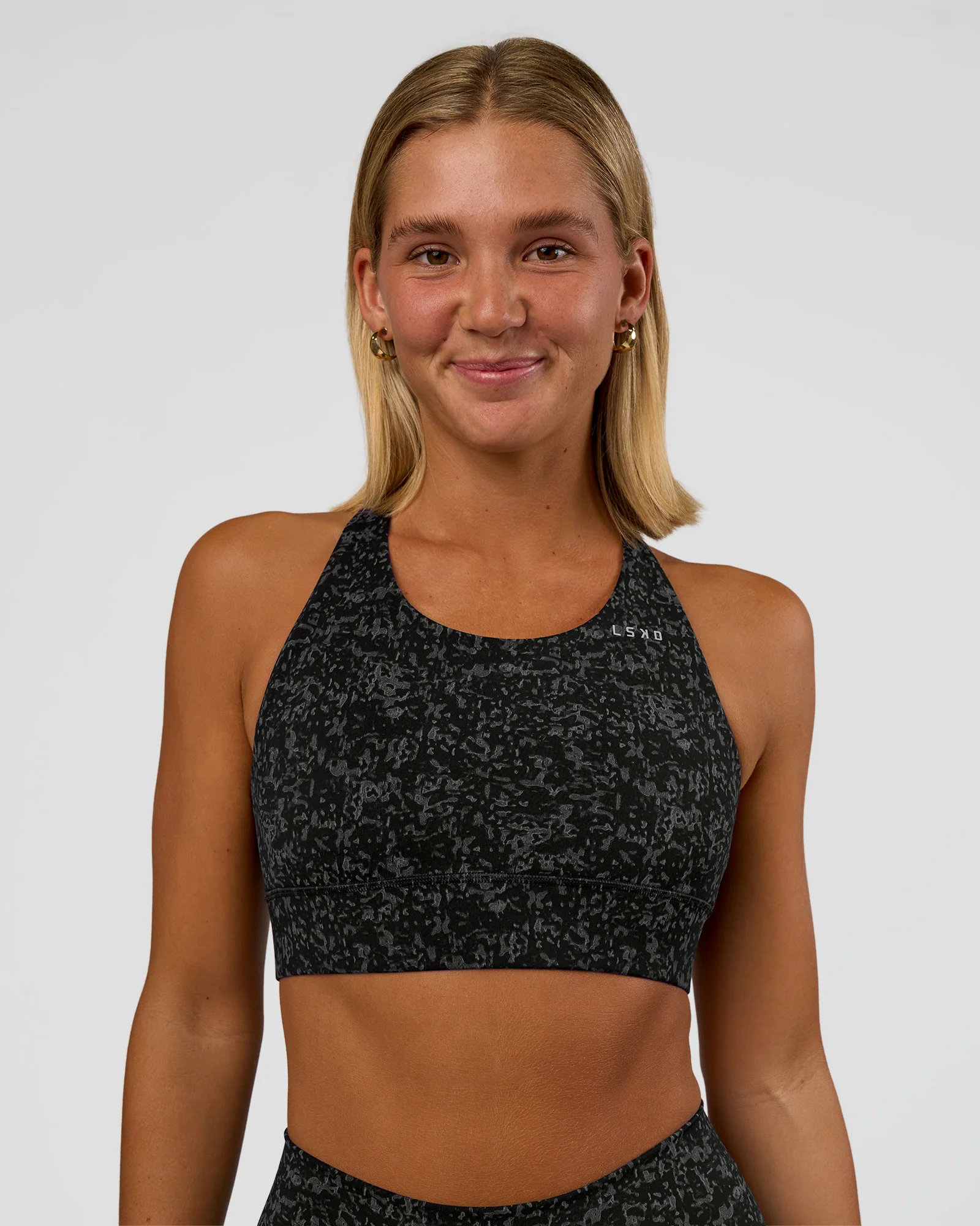 Accelerate Sports Bra - Energy Print Black