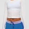 1256-scrunch-long-sleeve-tee-white-2.webp Scrunch Long Sleeve Tee - White