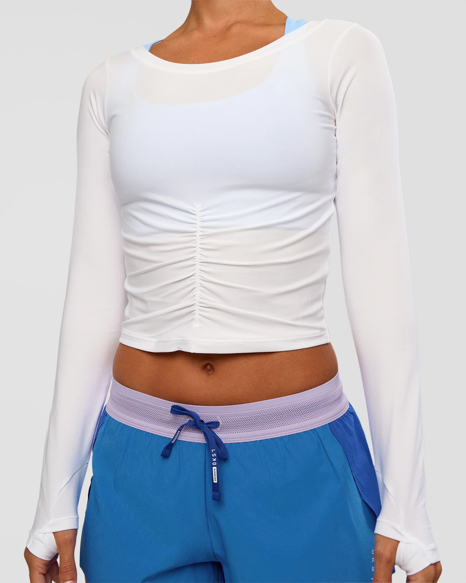 1256-scrunch-long-sleeve-tee-white-2.webp Scrunch Long Sleeve Tee - White