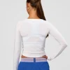 1256-scrunch-long-sleeve-tee-white-4.webp Scrunch Long Sleeve Tee - White