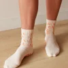 12580-love-peaches-pilates-grip-socks-ivory-orange-5.webp Love Peaches Pilates Grip Socks - Ivory-Orange