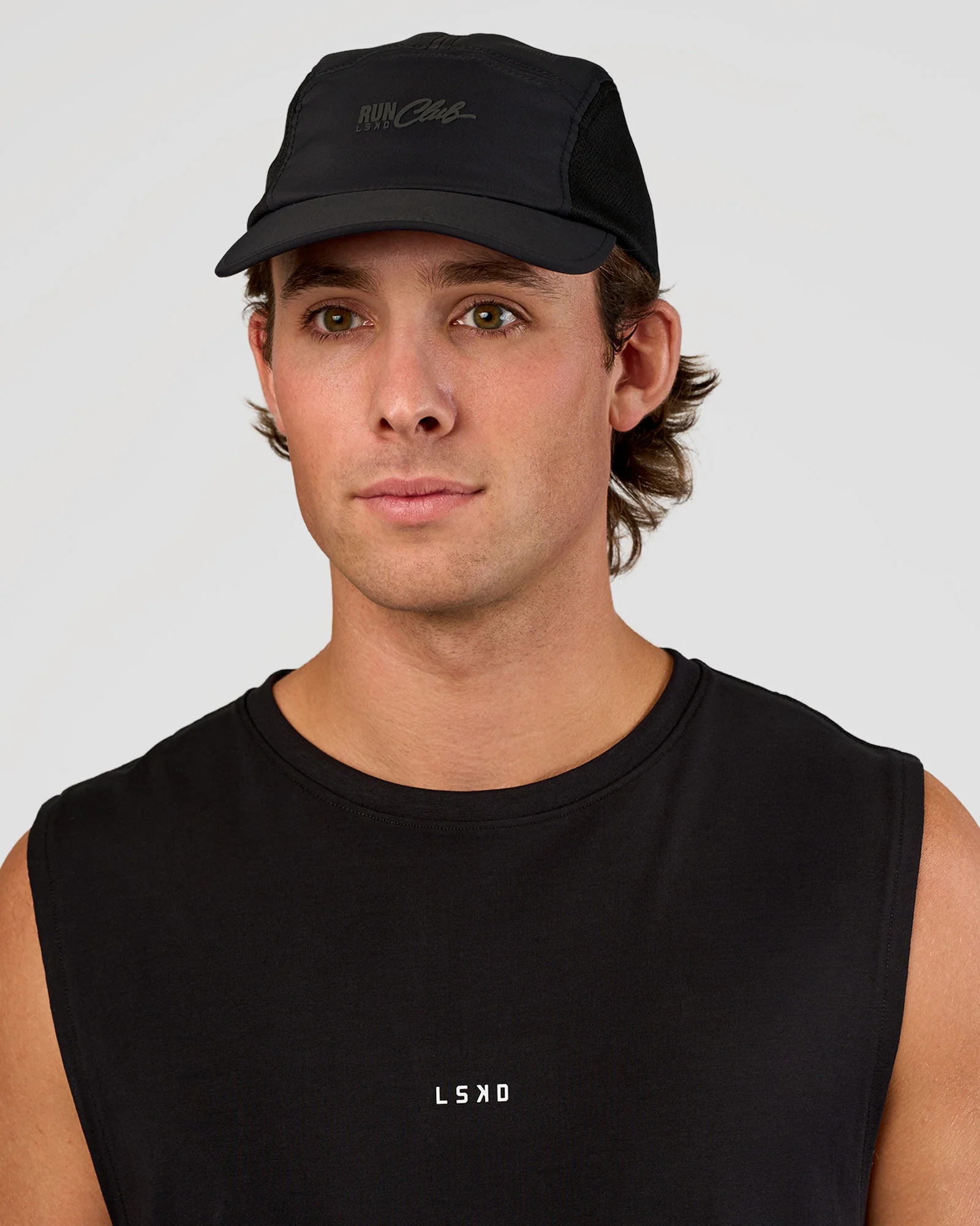12591-run-club-script-cap-black-reflective-2.webp Run Club Script Cap - Black-Reflective