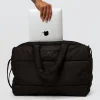 Puffer Duffle Bag - Black