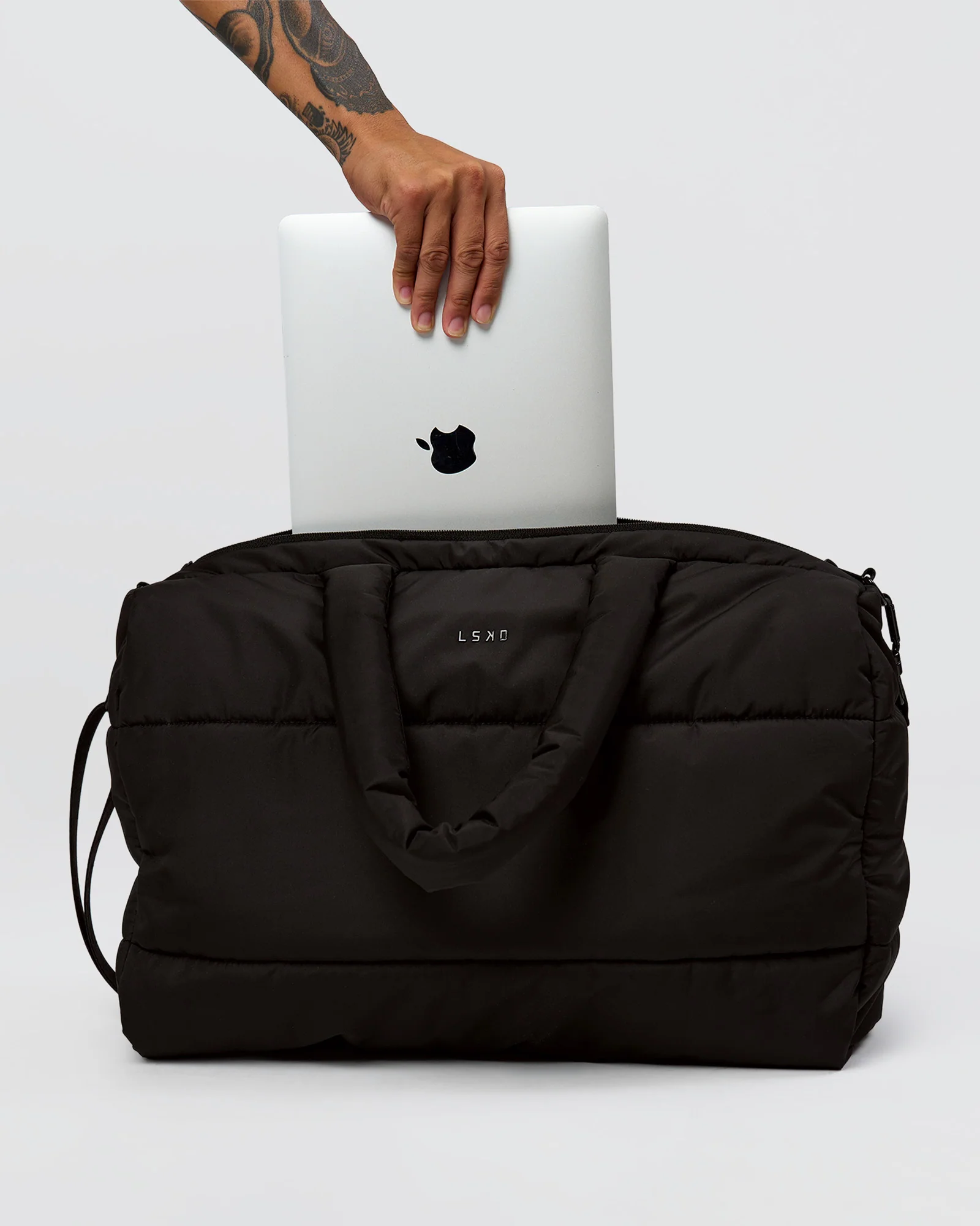 Puffer Duffle Bag - Black