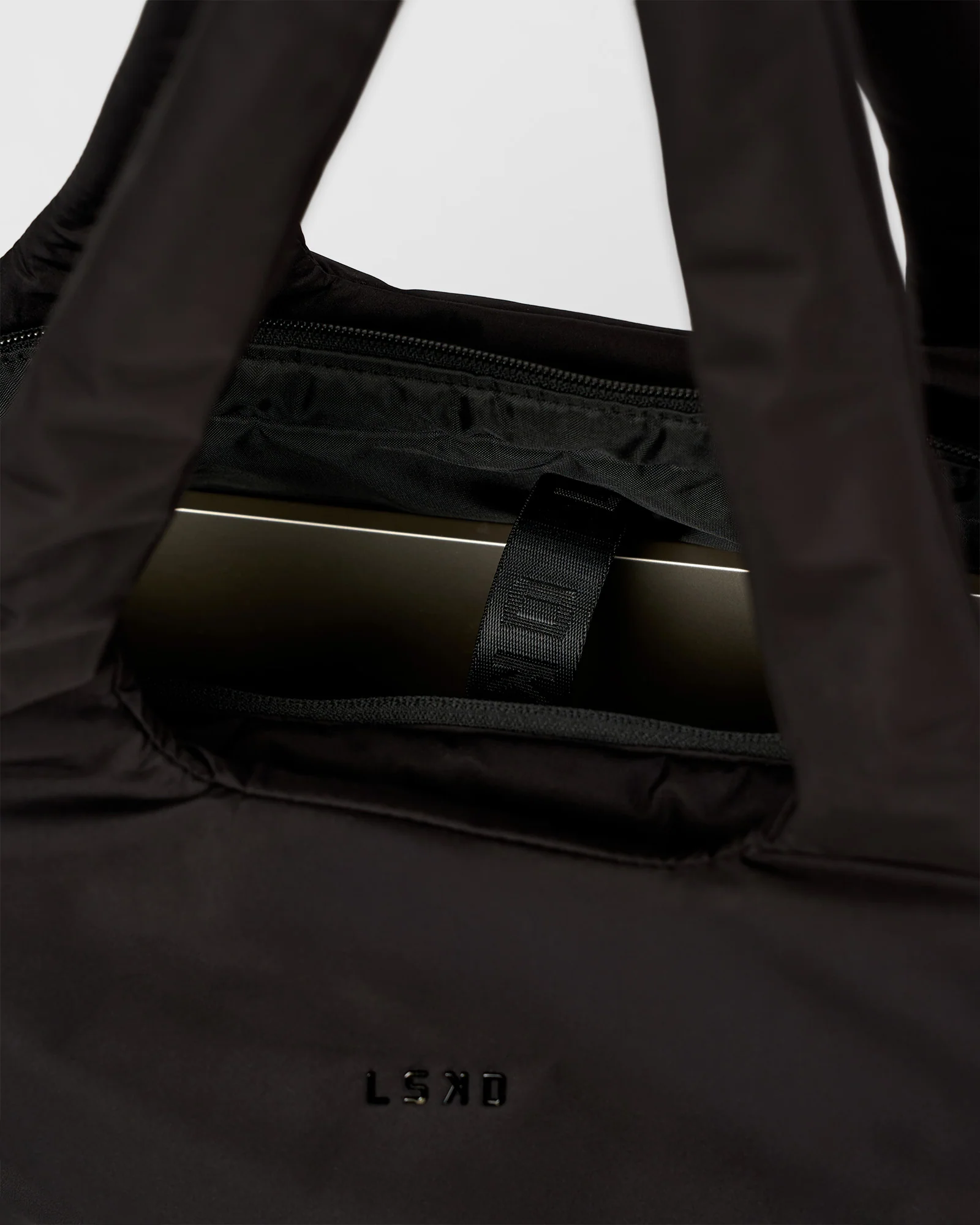 Puffer Tote Bag - Black