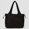 Puffer Tote Bag - Black