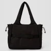 Puffer Tote Bag - Black