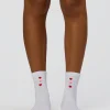 Love Steps Mini Quarter Socks - White-Marshmallow