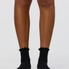 Frill Quarter Sock - Black