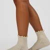 Frill Quarter Sock - Ivory