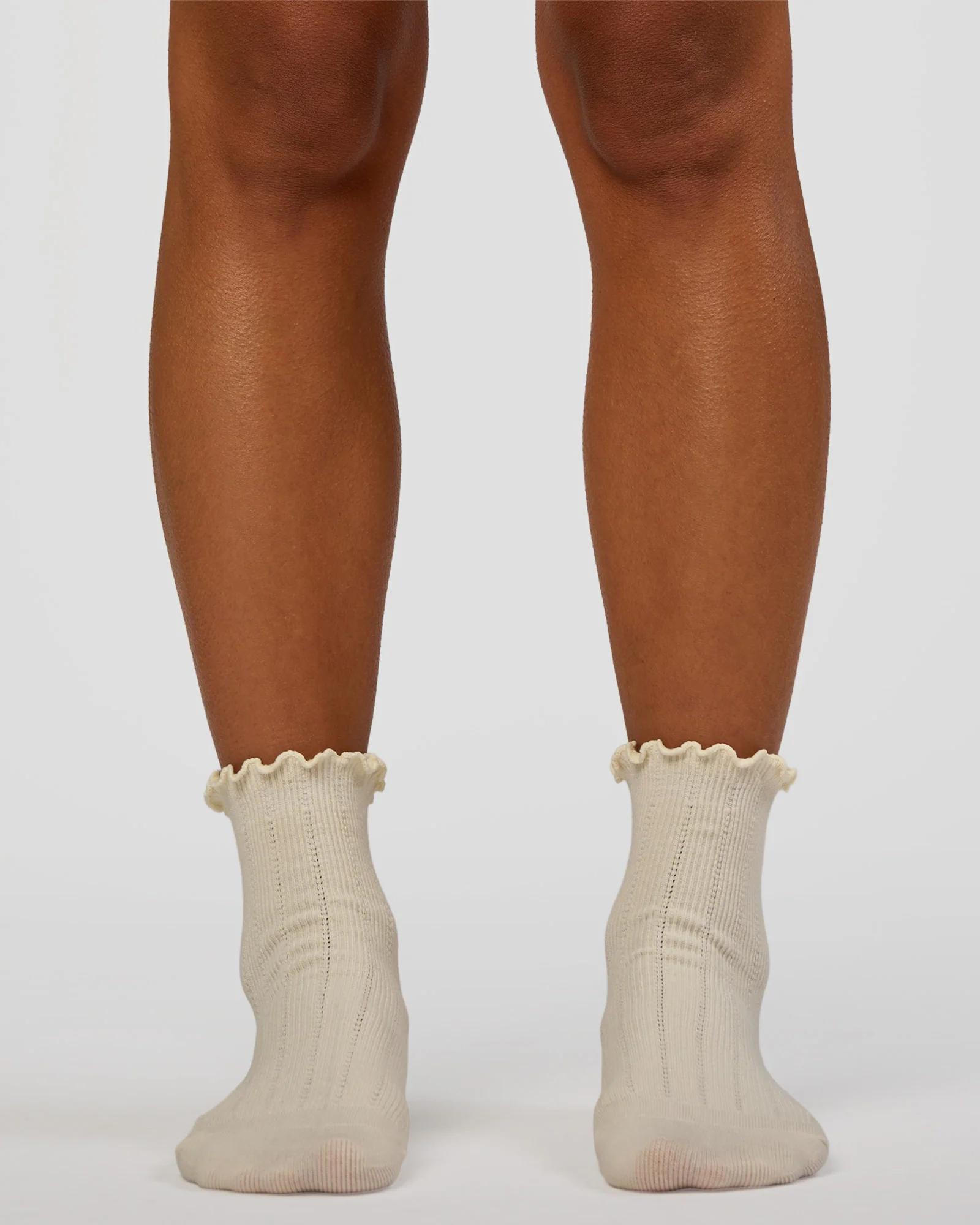 Frill Quarter Sock - Ivory