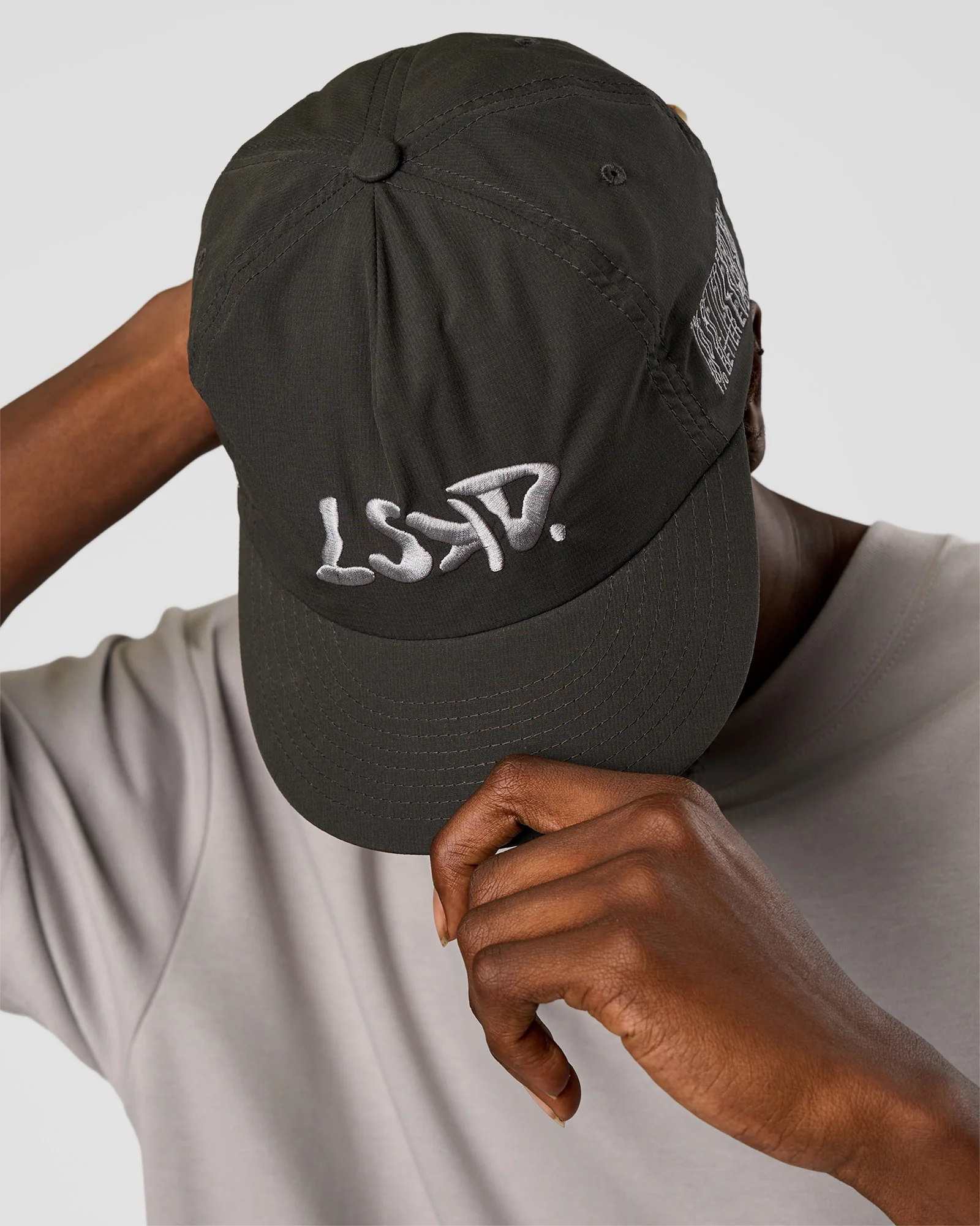 12652-static-grit-pinch-panel-cap-dark-storm-2.webp Static Grit Pinch Panel Cap - Dark Storm
