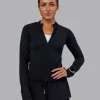 AeroFLX+ Long Sleeve Half Zip - Black Marl
