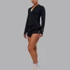 AeroFLX+ Long Sleeve Half Zip - Black Marl
