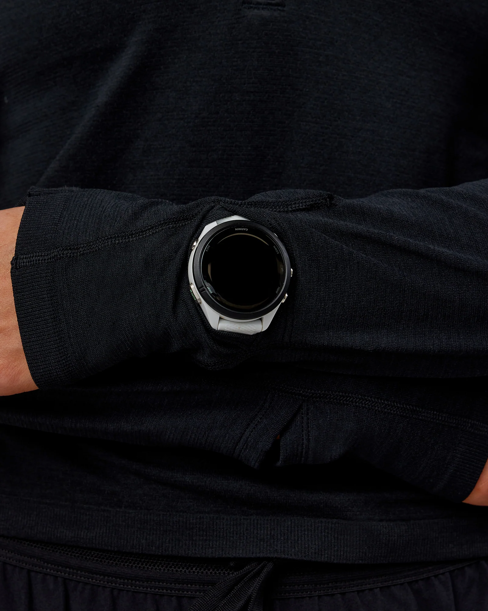 AeroFLX+ Long Sleeve Half Zip - Black Marl
