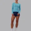AeroFLX+ Seamless Long Sleeve Tee - Retro Blue/Retro Blue