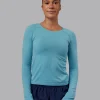 AeroFLX+ Seamless Long Sleeve Tee - Retro Blue/Retro Blue