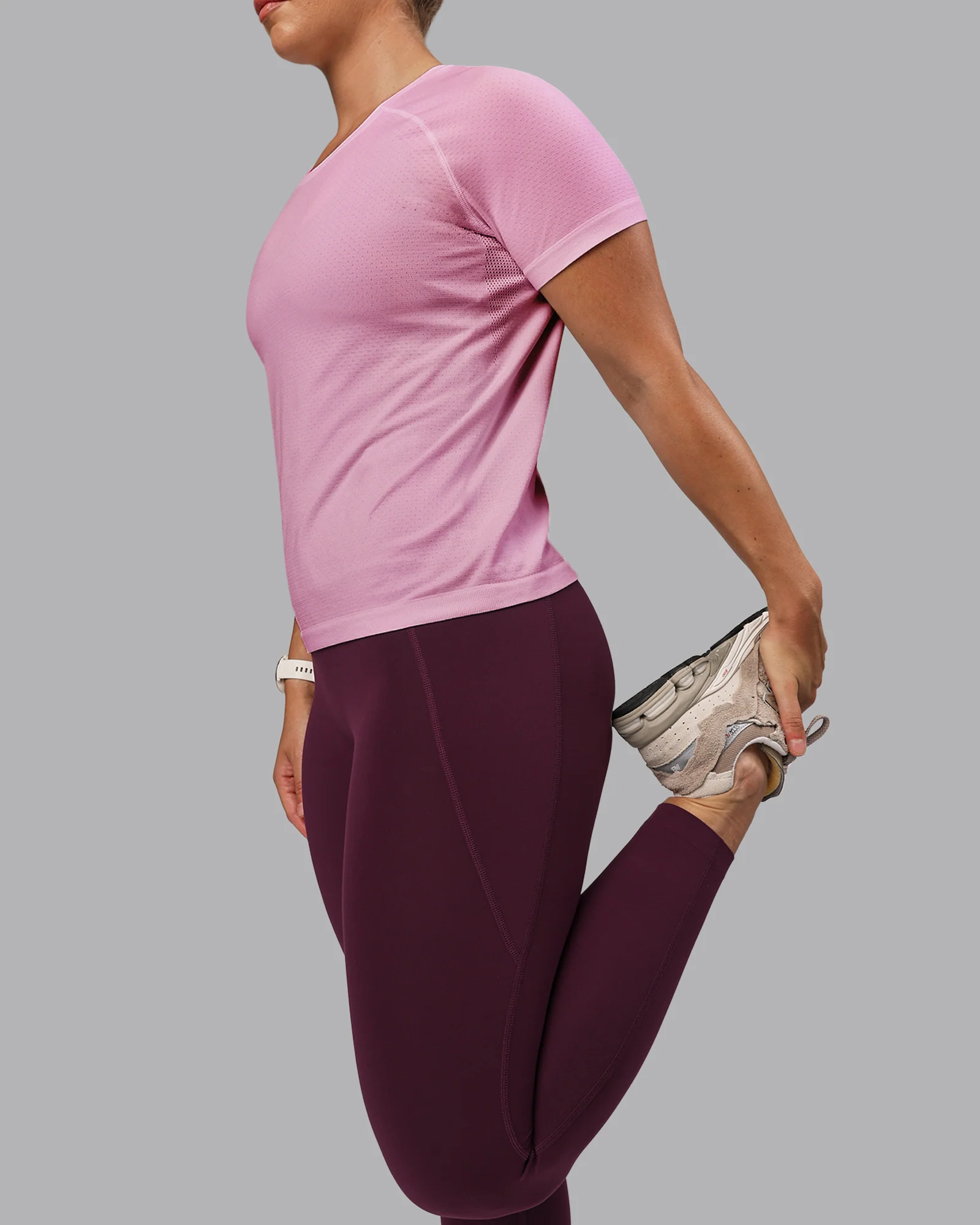 AeroFLX+ Seamless Tee - Pirouette/Bubblegum