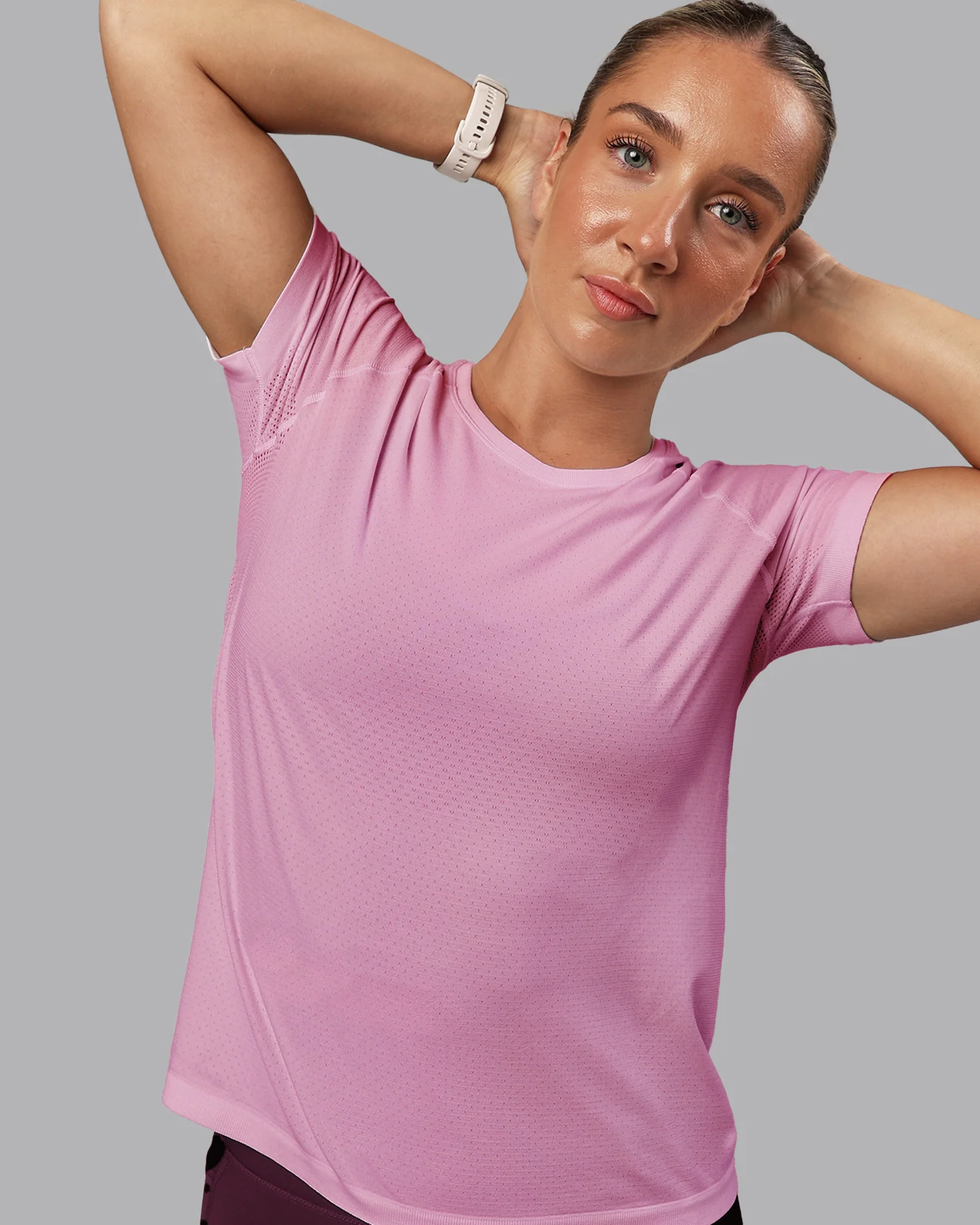 AeroFLX+ Seamless Tee - Pirouette/Bubblegum