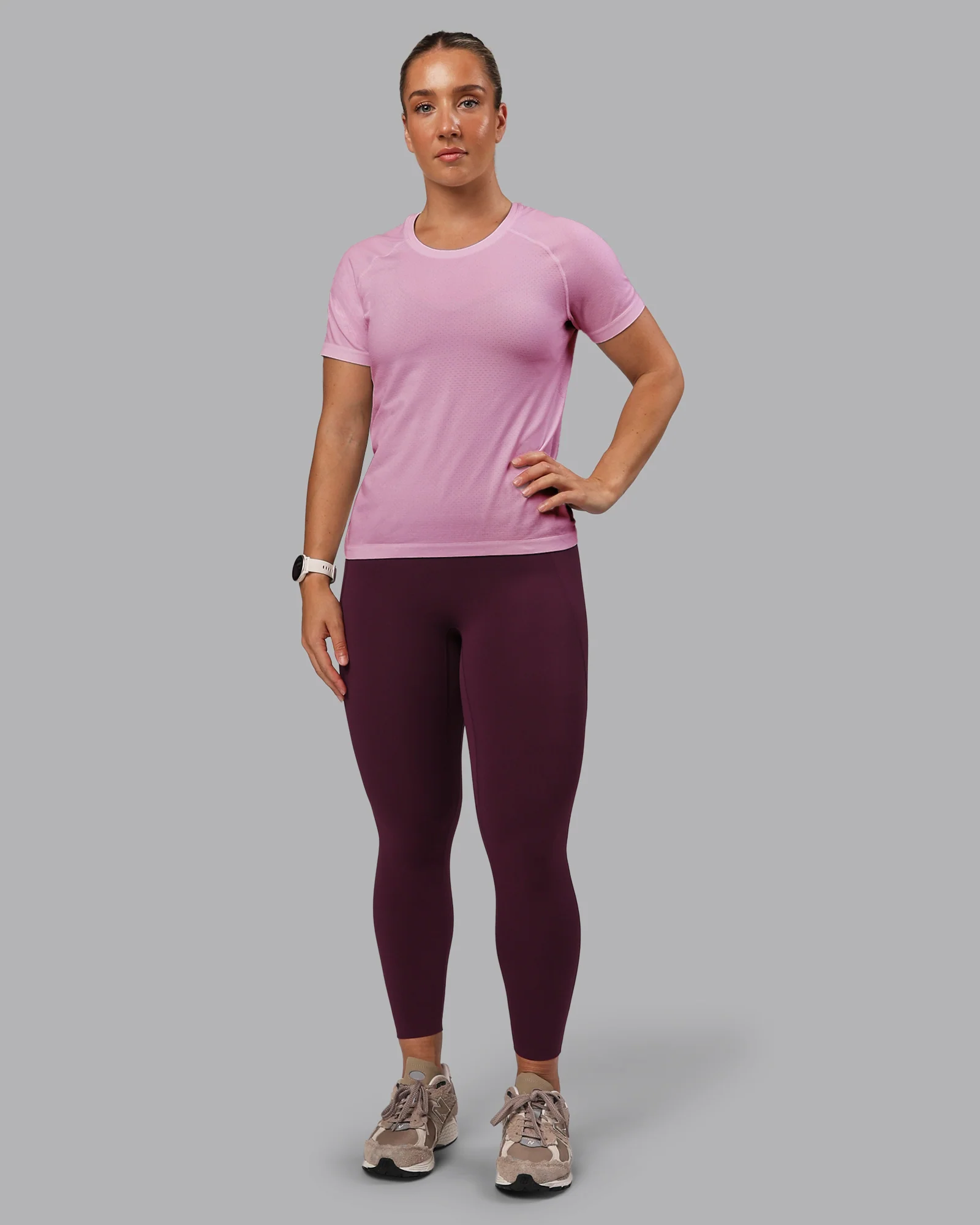 AeroFLX+ Seamless Tee - Pirouette/Bubblegum