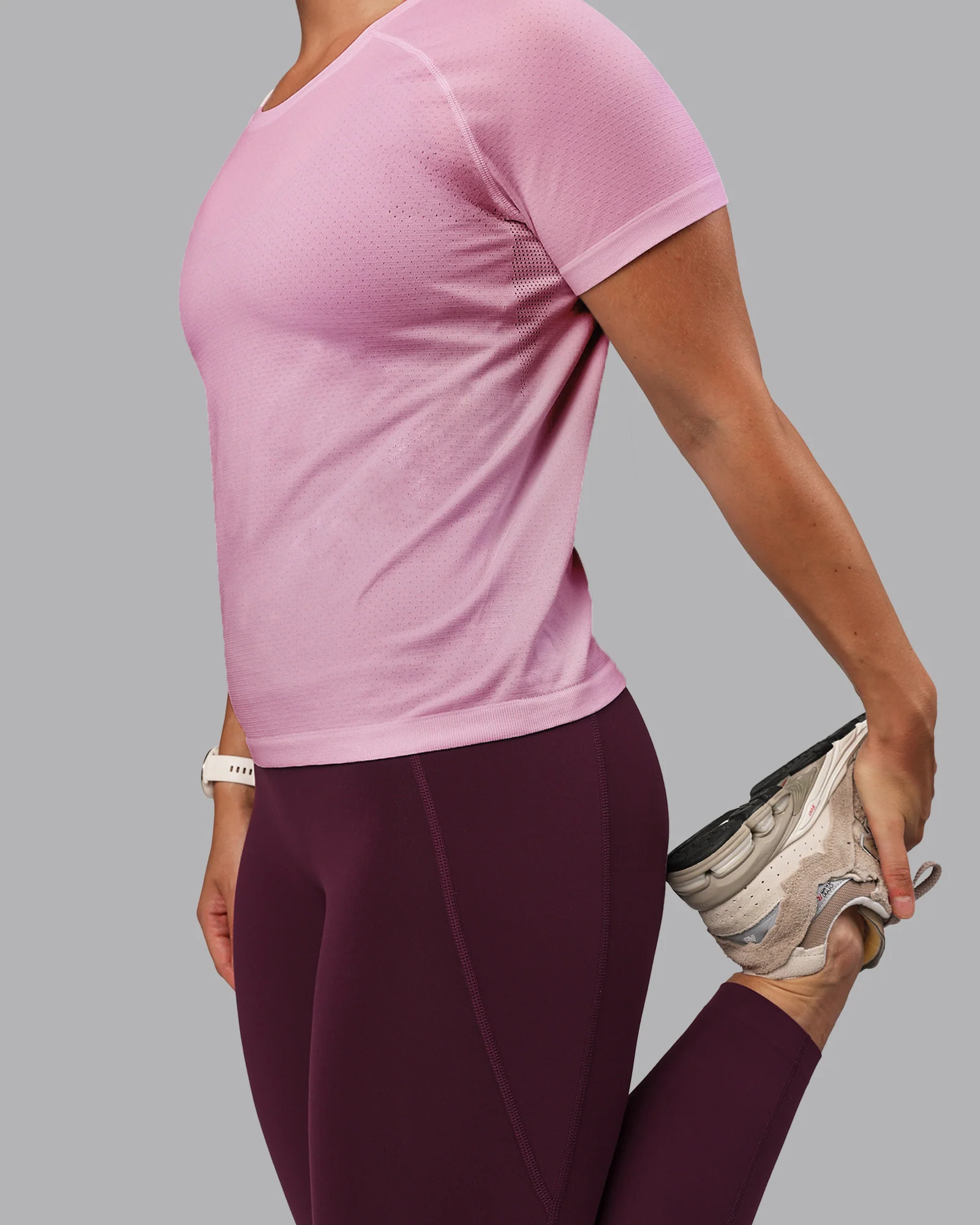 AeroFLX+ Seamless Tee - Pirouette/Bubblegum