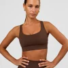 Race Day Sports Bra - Hot Chocolate