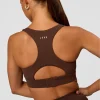 Race Day Sports Bra - Hot Chocolate